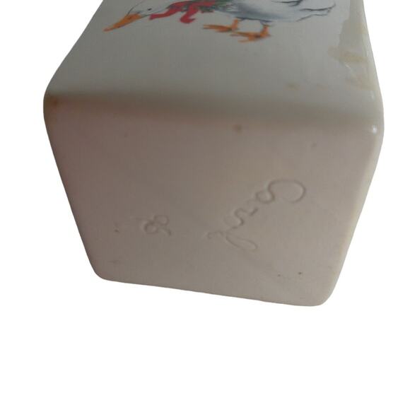 Vintage Christmas Goose Sugar and Creamer Set Handmade - Picture 6 of 8